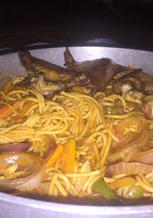 Jollof din taliya ainihin hoton girkin