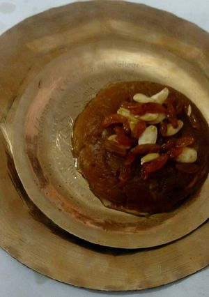 A picture of Potato Halua.