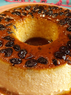 Una foto de Puding de queso mascarpone y arándanos