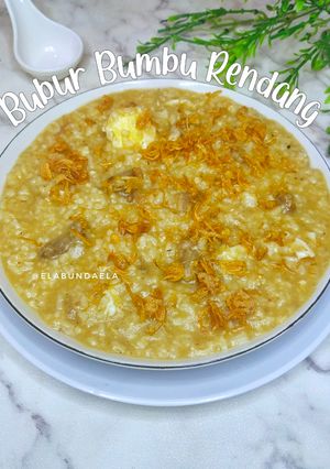 Resep Bubur Bumbu Rendang Daging oleh Bunda Ela - Cookpad