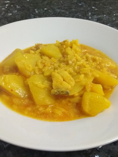 Una foto de Patatas con arroz y bacalao