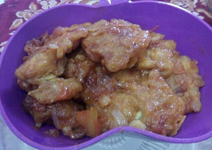 Resep Perkedel telur dadar saos sambal, Bisa Manjain Lidah
