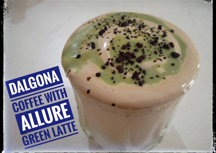 Ice Dalgona Coffee with Allure Green Latte
