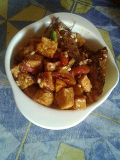 Foto resep Oseng tahu vs ikan pari (iwak Pe)