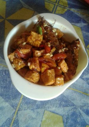 Foto resep Oseng tahu vs ikan pari (iwak Pe)