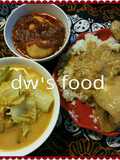 Lunchboxset ala dw's food(rendang ayam,gulai kapau,balado telur)