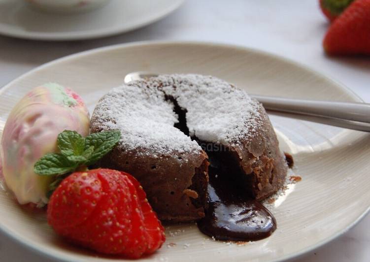 Resep Lava Cake tepung Beras (gluten free) oleh Fitri Resep Lava Cake tepung Beras (gluten free) oleh Fitri