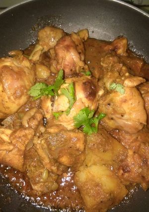 A picture of Coriander chicken.
