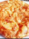 Tortilla con morrón rojo asados