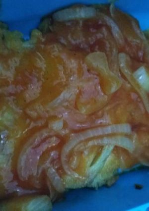 Foto resep Telur dadar bumbu asam manis