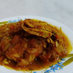 Omelette curry A picture of Omelette curry.