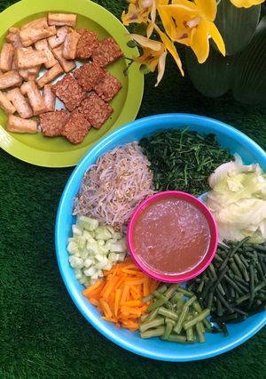 Foto resep Pecel sayur lengkap