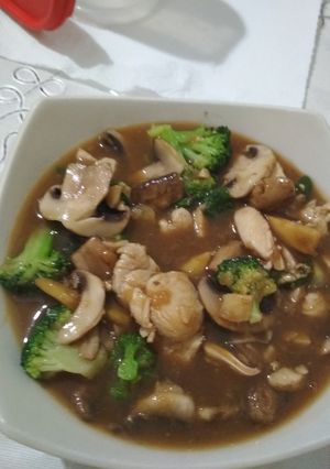 Foto resep Chicken teriyaki with mushroom