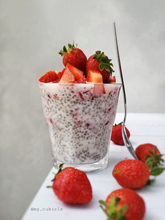Foto resep Strawberry Chia Pudding