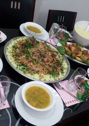 صورة لوصفة طريقة عمل منسف دجاج