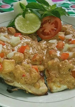 Foto resep Bandeng bakar sambal kacang