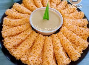 Gambar Roti Jala Kuah Manis