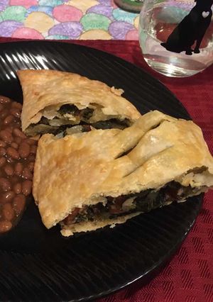 A picture of Spinach and Chorizo Empanadas - (The Cooking Club Cook Book).