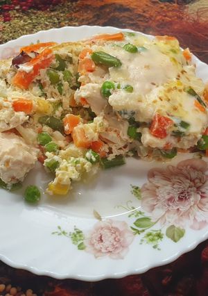 Фото Запіканка з овочами та куркою.