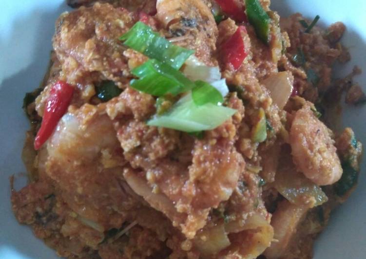 Udang saus padang orak arik