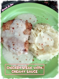 Foto resep Chicken Steak with Creamy Sauce