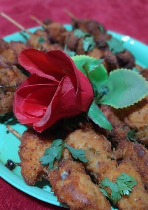 A picture of Chicken Tikka stick boti.