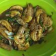 Udang kecap cabai hijau