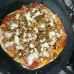 A picture of Tawa Pizza. #RamdanSpecial.