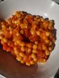Garbanzos salteados con tomate natural