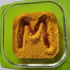 A picture of Milga podi/Podi masala/Gun powder.