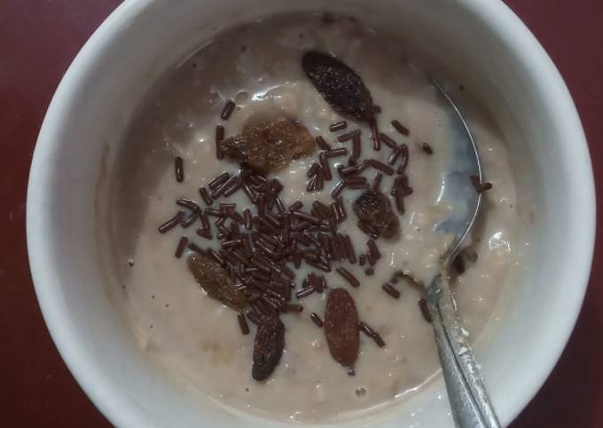 Resep Oatmeal moka manis untuk ibu hamil yang Lezat Sekali