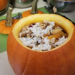 A picture of Stuffed pumpkin.