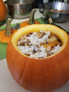 A picture of Stuffed pumpkin.