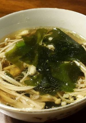 Foto resep Sup Enoki Dori