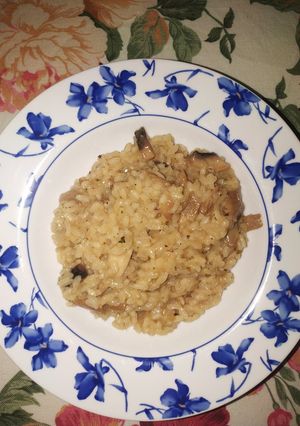 Una foto de Risotto de setas y champiñones