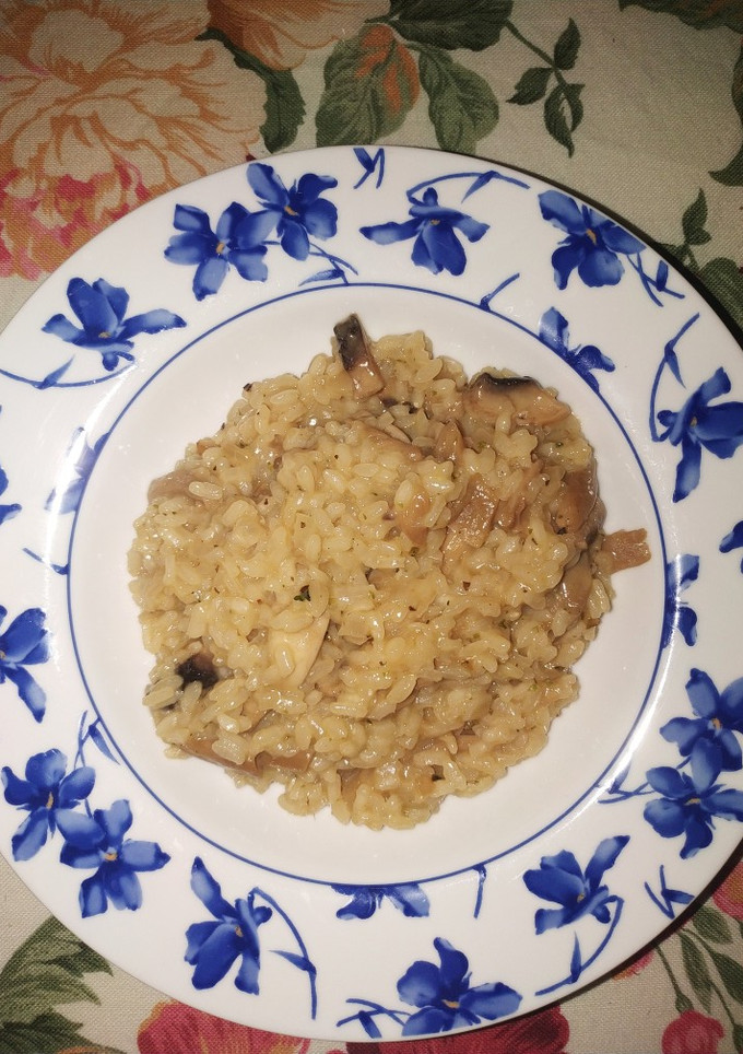 Una foto de Risotto de setas y champiñones
