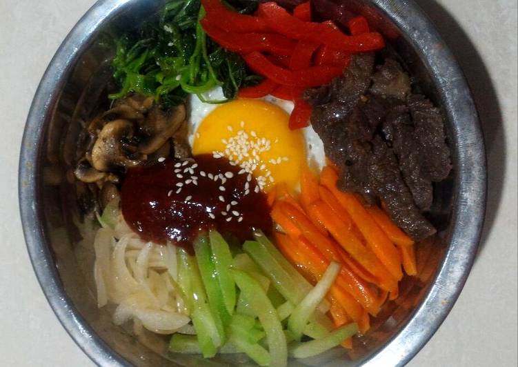 Bibimbab (Nasi campur korea 😆)