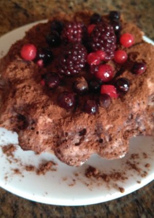 Foto principal de Bizcocho proteico de avena y chocolate al microondas