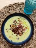 Crema de romanesco con manzana