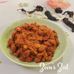 A picture of Andhra Style Karonda Pickle (Vakkai Pickle).