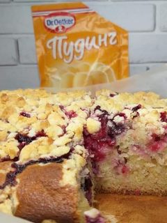 Фото Пиріг "Літня насолода" з пудингомСмачний неймовірно ароматний.