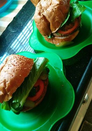 صورة لوصفة همبرغر سريع التحضير 🍔🍔🍔