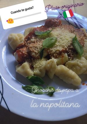 Una foto de Gnocchi de papas a la napolitana