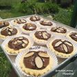 Pie Brownies shiny crust