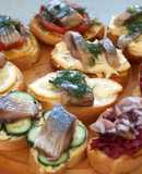 Бутерброды с селёдкой на любой вкус /5 вариантов/