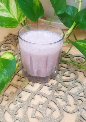 عکسی از دستور اسموتی موز و توت فرنگی