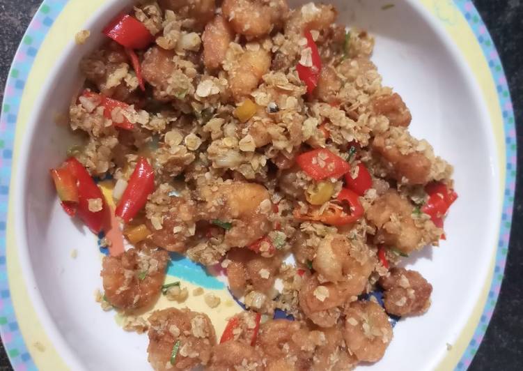 Resep Udang Oatmeal Anti Gagal