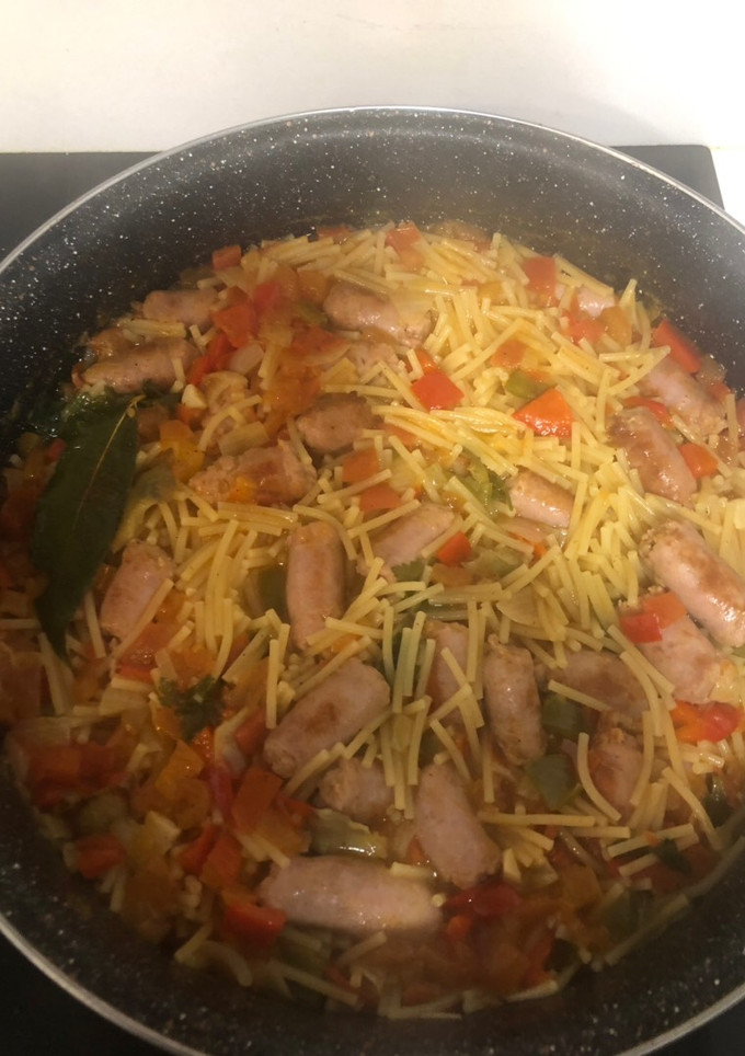 Una foto de Fideos a la cazuela
