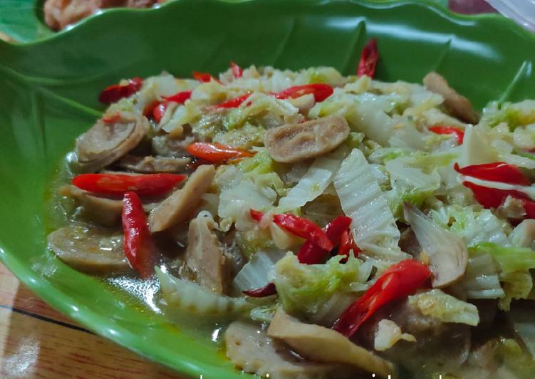 Anti Ribet, Buat Tumis sawi putih bakso Sederhana Dan Enak