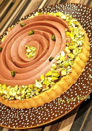 Une photo de Tarte pistache chocolat